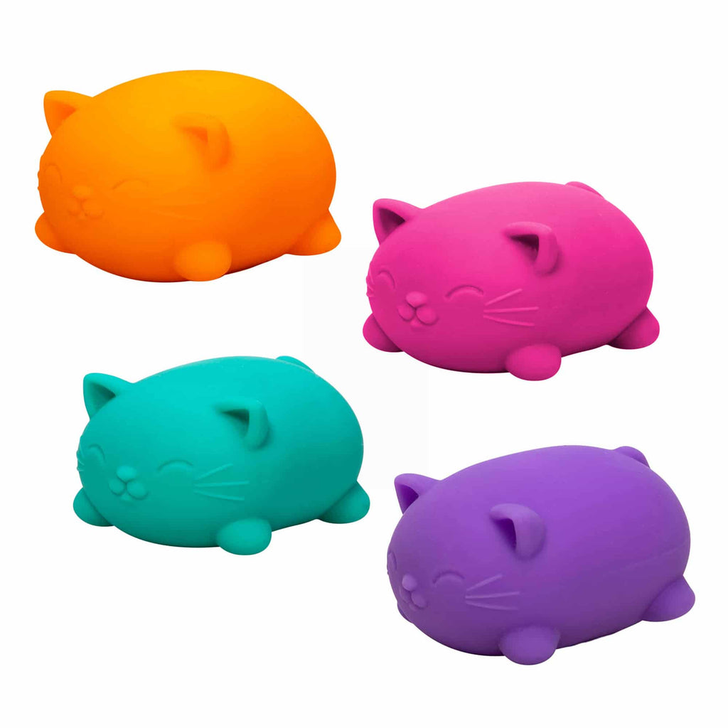 Animal-Shaped Cool Cats NeeDoh | Select Morning Crest - Collectible Shaggy Monster Squishable Toy Detail