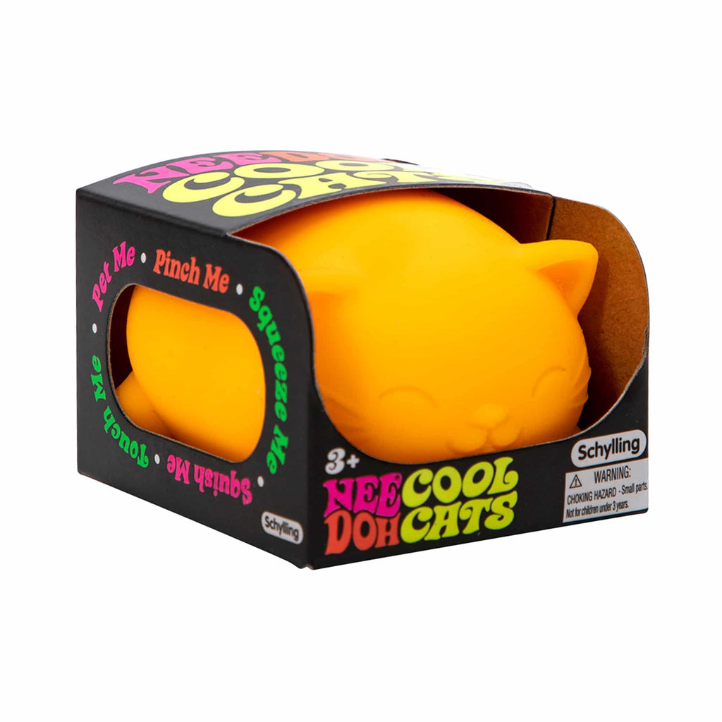 Animal-Shaped Cool Cats NeeDoh | Select Morning Crest - Collectible Shaggy Monster Squishable Toy Detail