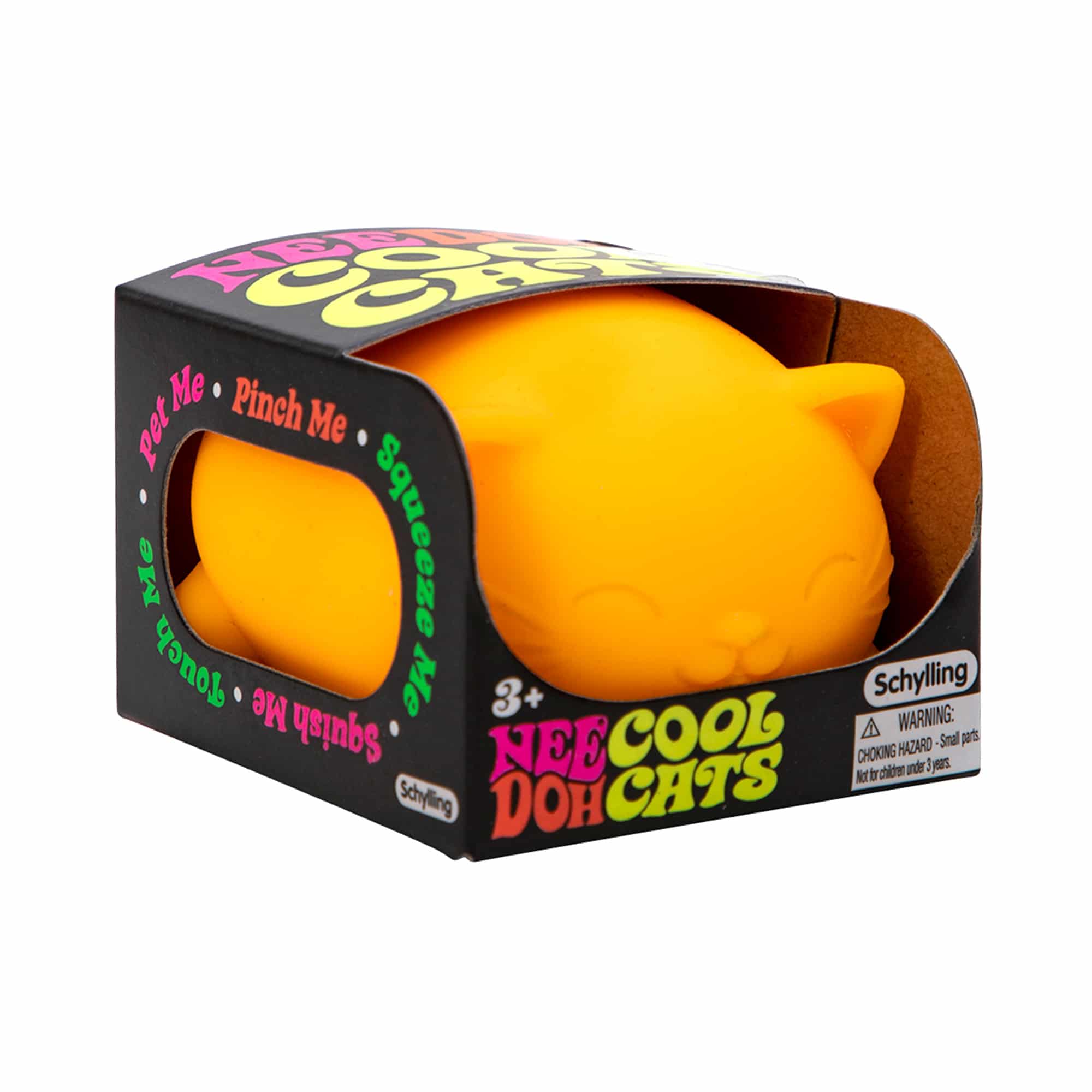 Animal-Shaped Cool Cats NeeDoh | Select Morning Crest - Collectible Shaggy Monster Squishable Toy Detail
