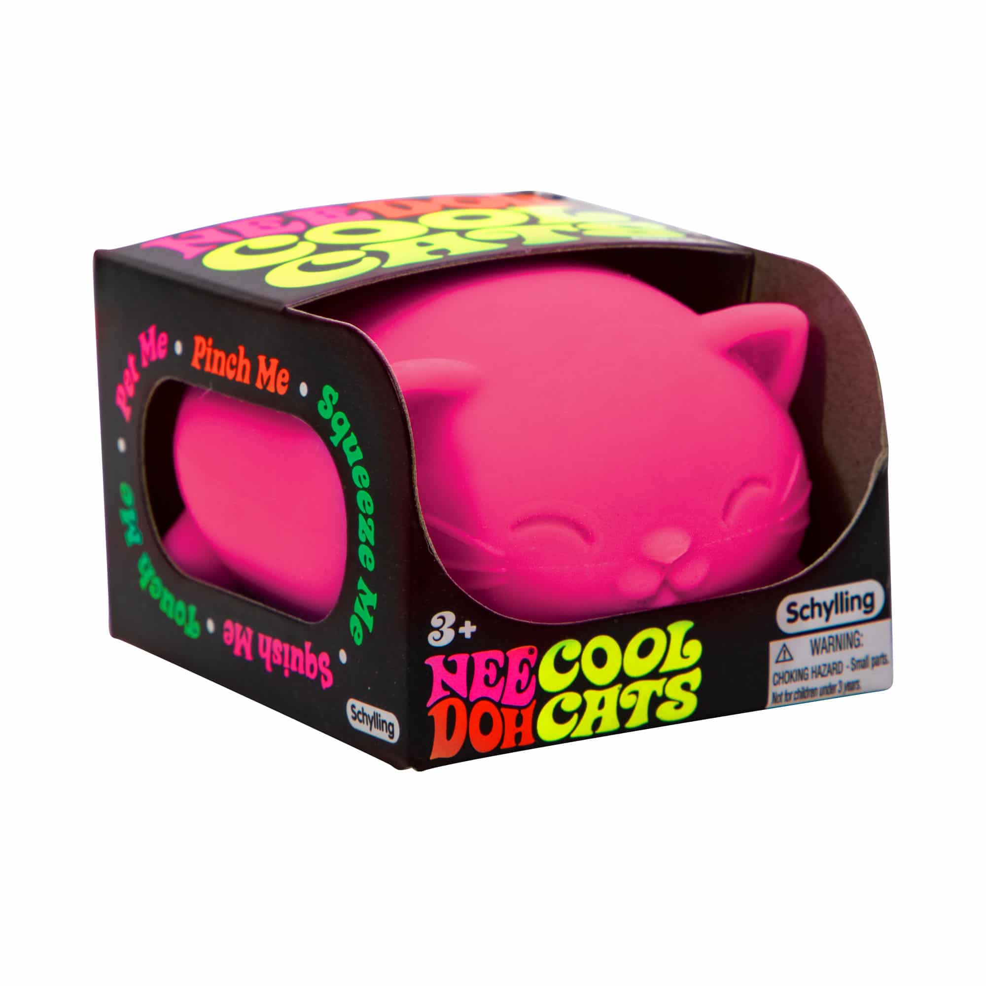Animal-Shaped Cool Cats NeeDoh | Select Morning Crest - Collectible Shaggy Monster Squishable Toy Detail