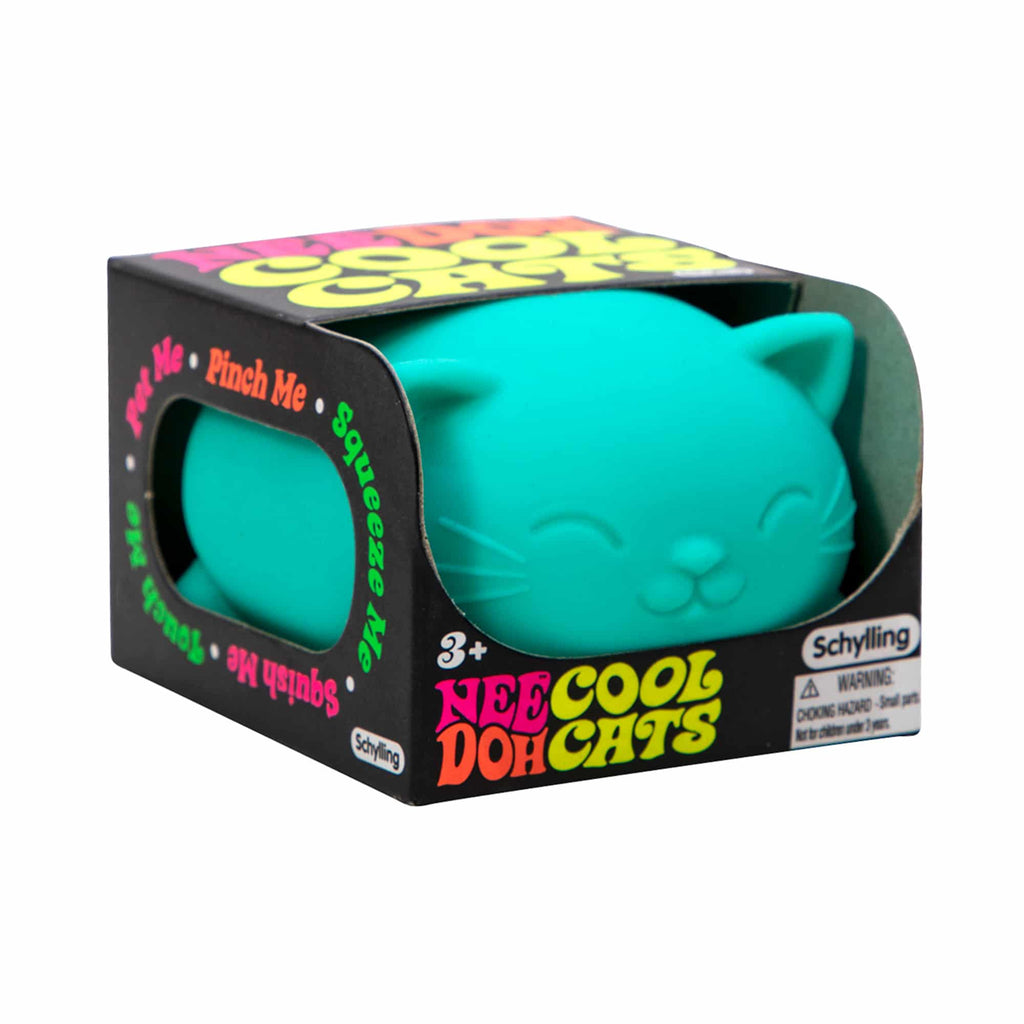 Animal-Shaped Cool Cats NeeDoh | Select Morning Crest - Collectible Shaggy Monster Squishable Toy Detail