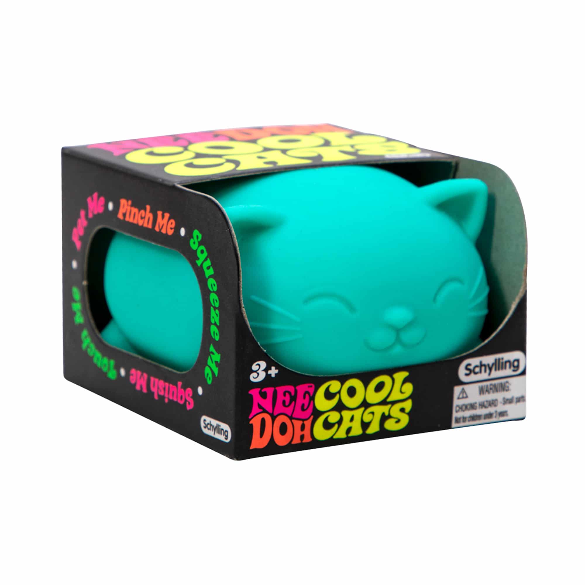 Animal-Shaped Cool Cats NeeDoh | Select Morning Crest - Collectible Shaggy Monster Squishable Toy Detail