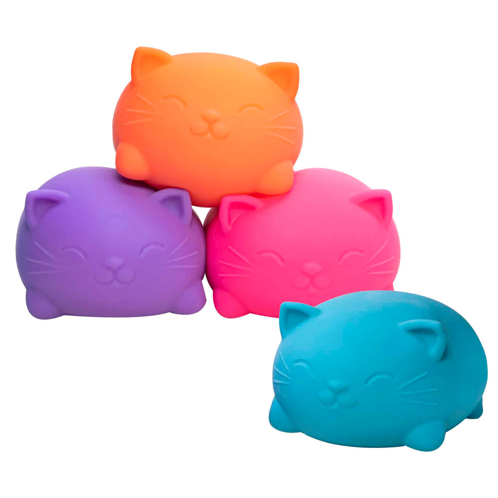 Cute Collectible Super NeeDoh Cool Cats | Select Opal Prairie - Purrfect Cat Squishy Character Stress Toy Detail