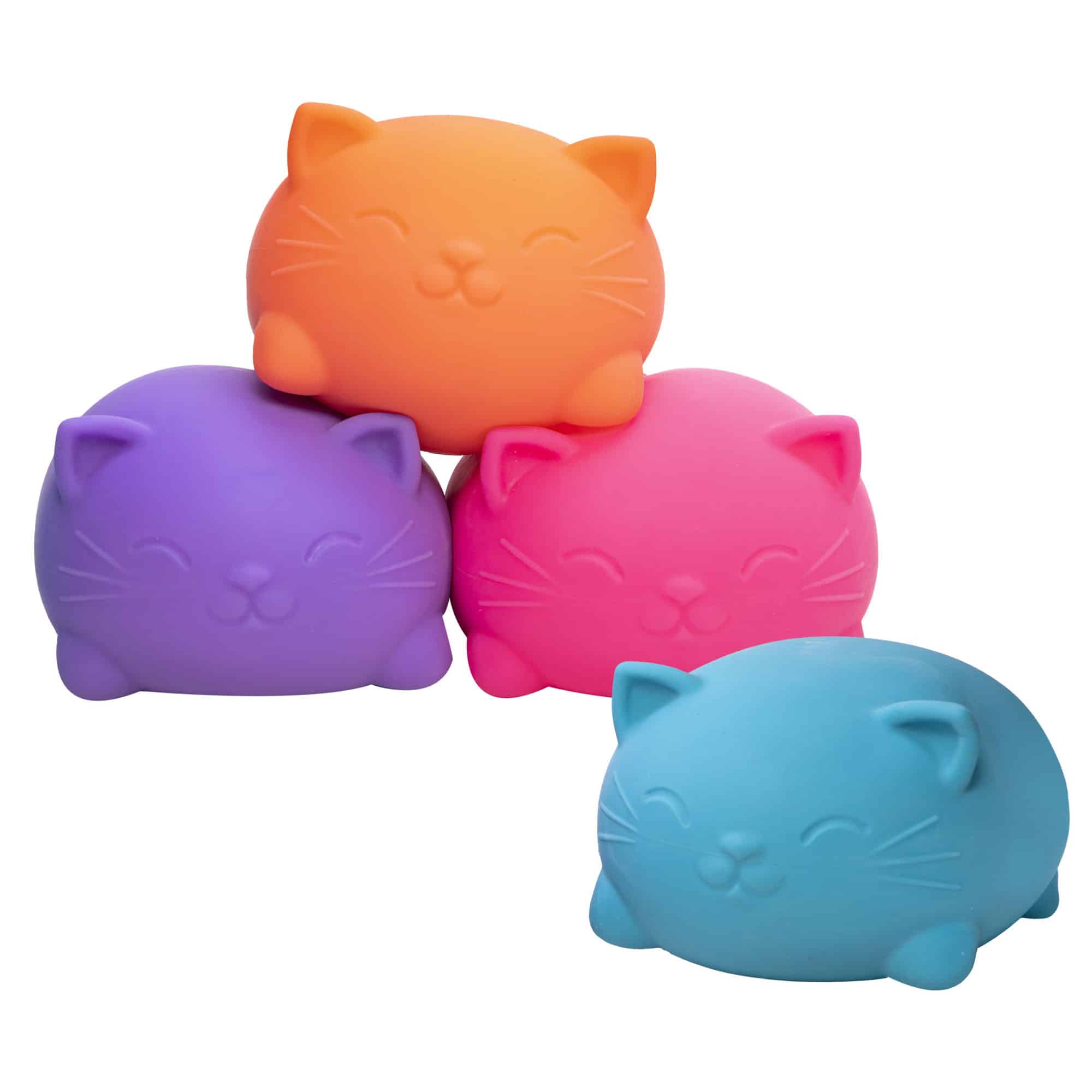 Cute Collectible Super NeeDoh Cool Cats | Select Opal Prairie - Purrfect Cat Squishy Character Stress Toy Detail