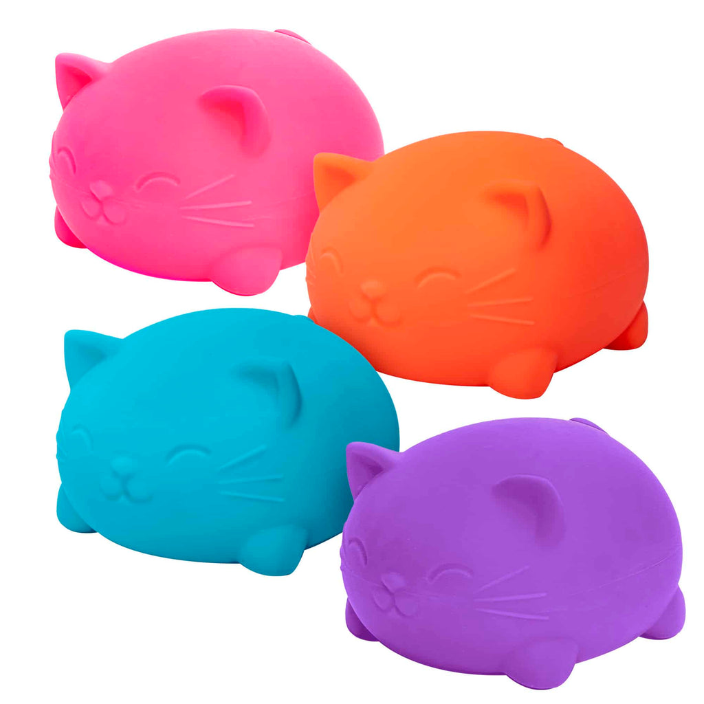 Cute Collectible Super NeeDoh Cool Cats | Select Opal Prairie - Purrfect Cat Squishy Character Stress Toy Detail