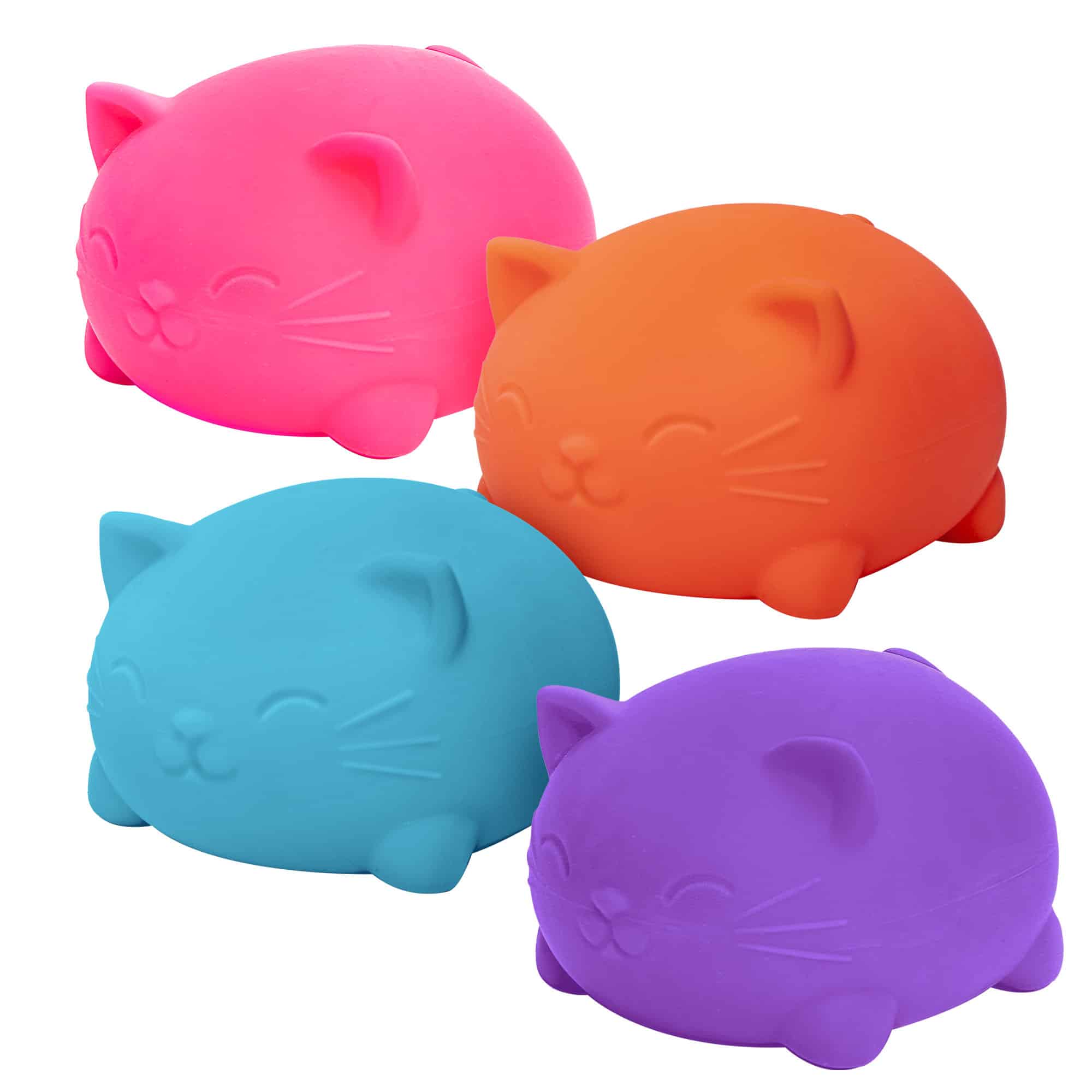 Cute Collectible Super NeeDoh Cool Cats | Select Opal Prairie - Purrfect Cat Squishy Character Stress Toy Detail