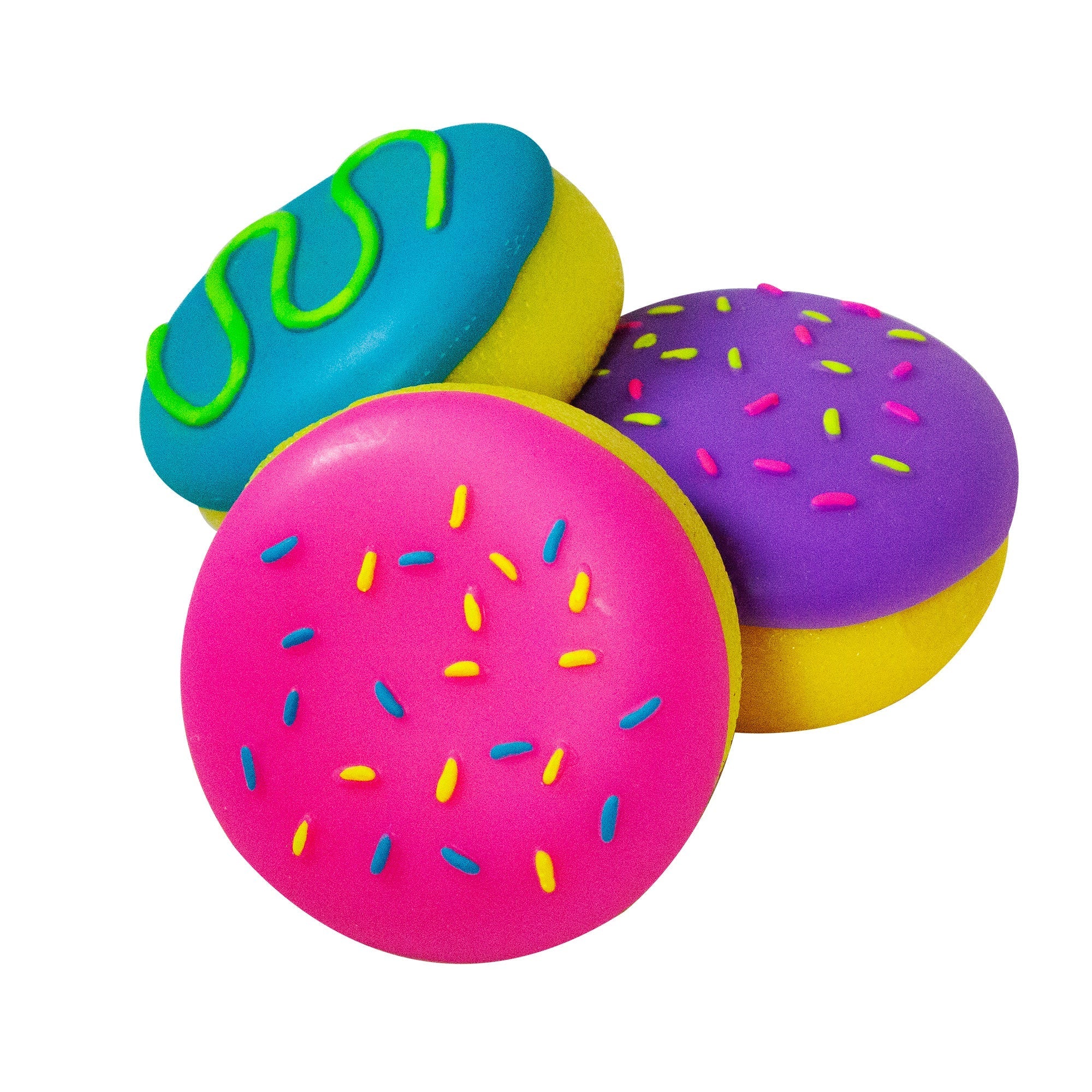 Deliciously Squishy Jelly Dohnut NeeDoh | Signature Seaside Lane - Playful Star & Heart Shaped Geometric NeeDoh Detail