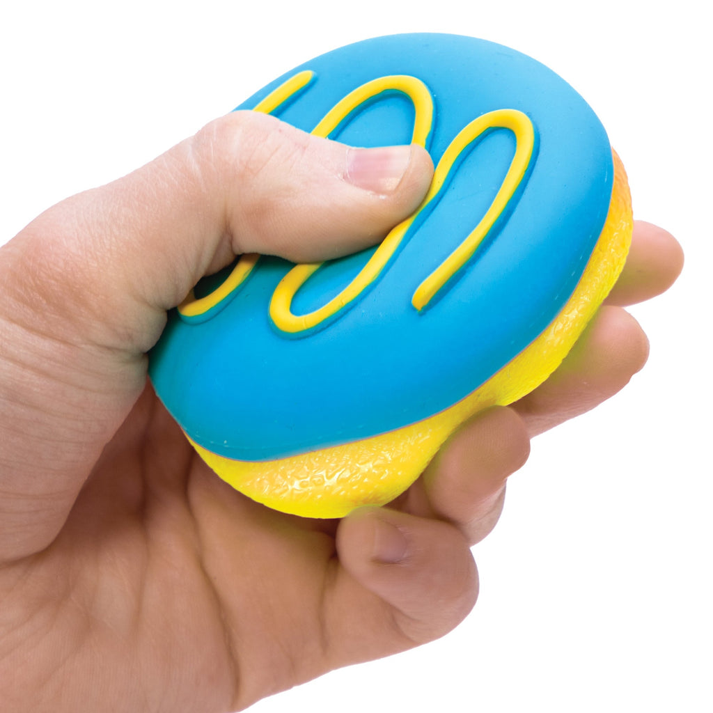 Deliciously Squishy Jelly Dohnut NeeDoh | Signature Seaside Lane - Playful Star & Heart Shaped Geometric NeeDoh Detail