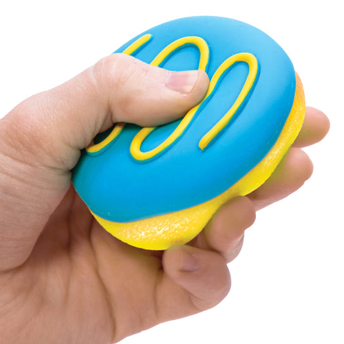 Deliciously Squishy Jelly Dohnut NeeDoh | Signature Seaside Lane - Playful Star & Heart Shaped Geometric NeeDoh Detail