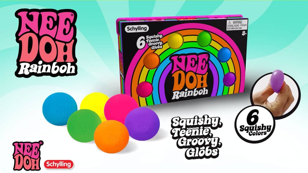 Classic Stress-Relieving NeeDoh Rainboh | Reserve Autumn Pond - Classic NeeDoh Stress-Relieving Squishy Ball Detail