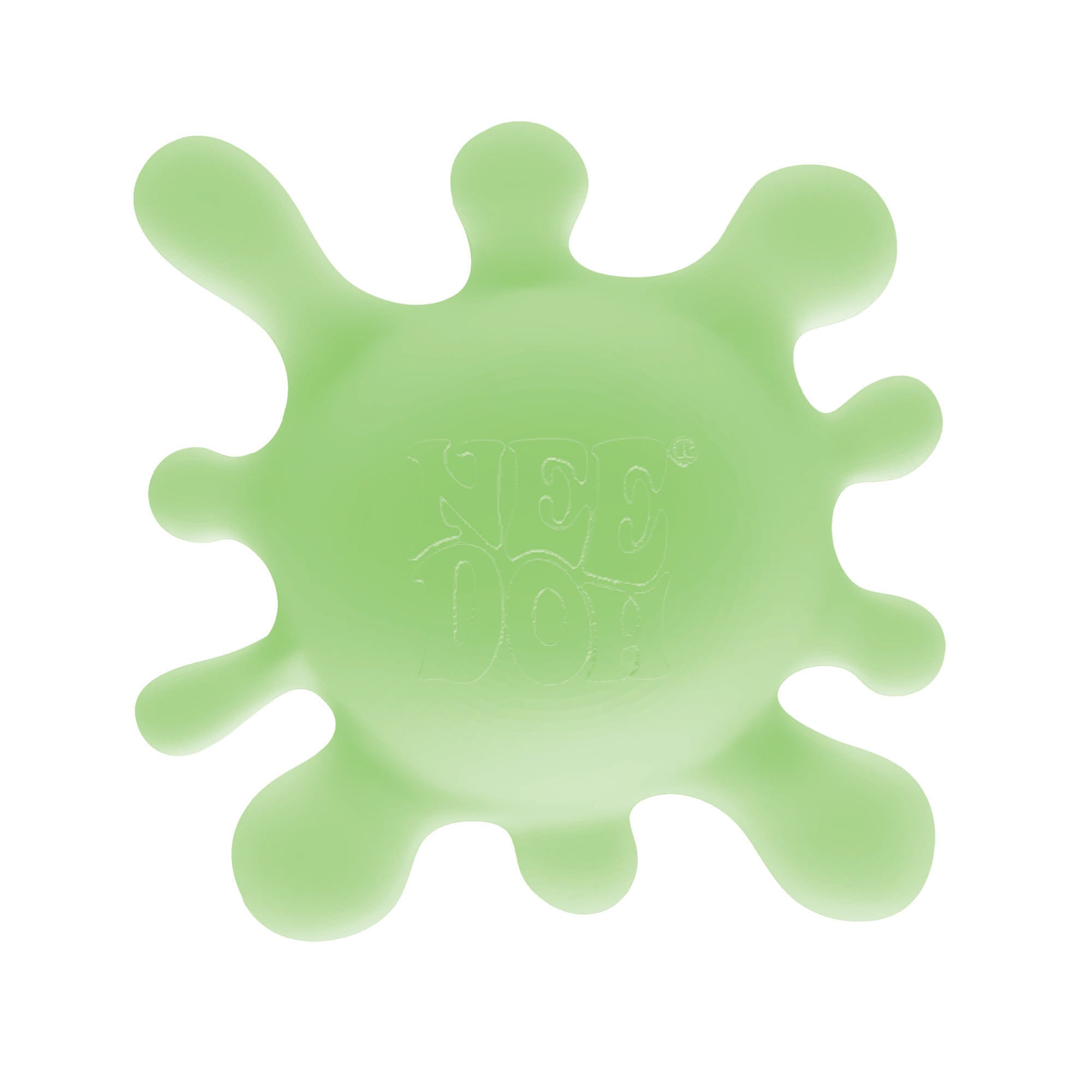 Fuzzy Flocked NeeDoh SplootSplat | Edition Morning Cove - Spiky Textured Groovy Glob for Sensory Therapy Detail