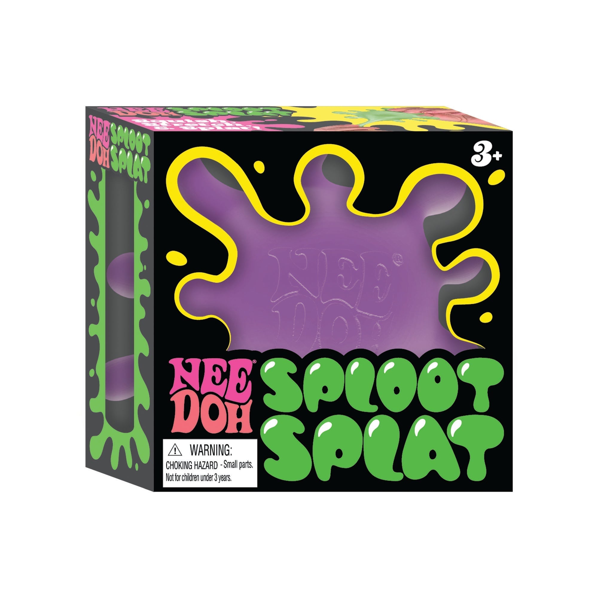 Fuzzy Flocked NeeDoh SplootSplat | Edition Morning Cove - Spiky Textured Groovy Glob for Sensory Therapy Detail