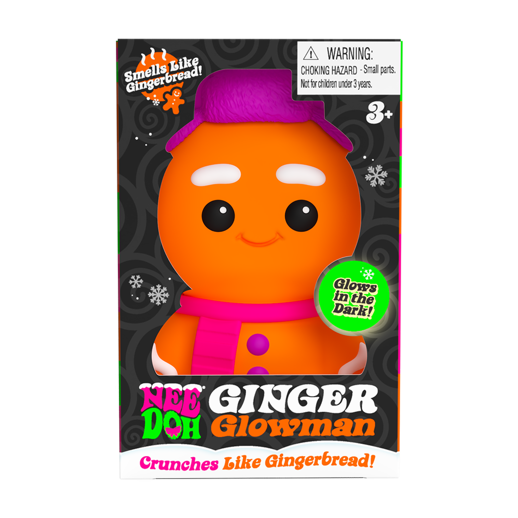 Animal-Shaped NeeDoh Ginger Glowman | Select Copper Path - Dino Character Malt-Gel Filled Sensory Glob - Surprise Me! (Random Style)