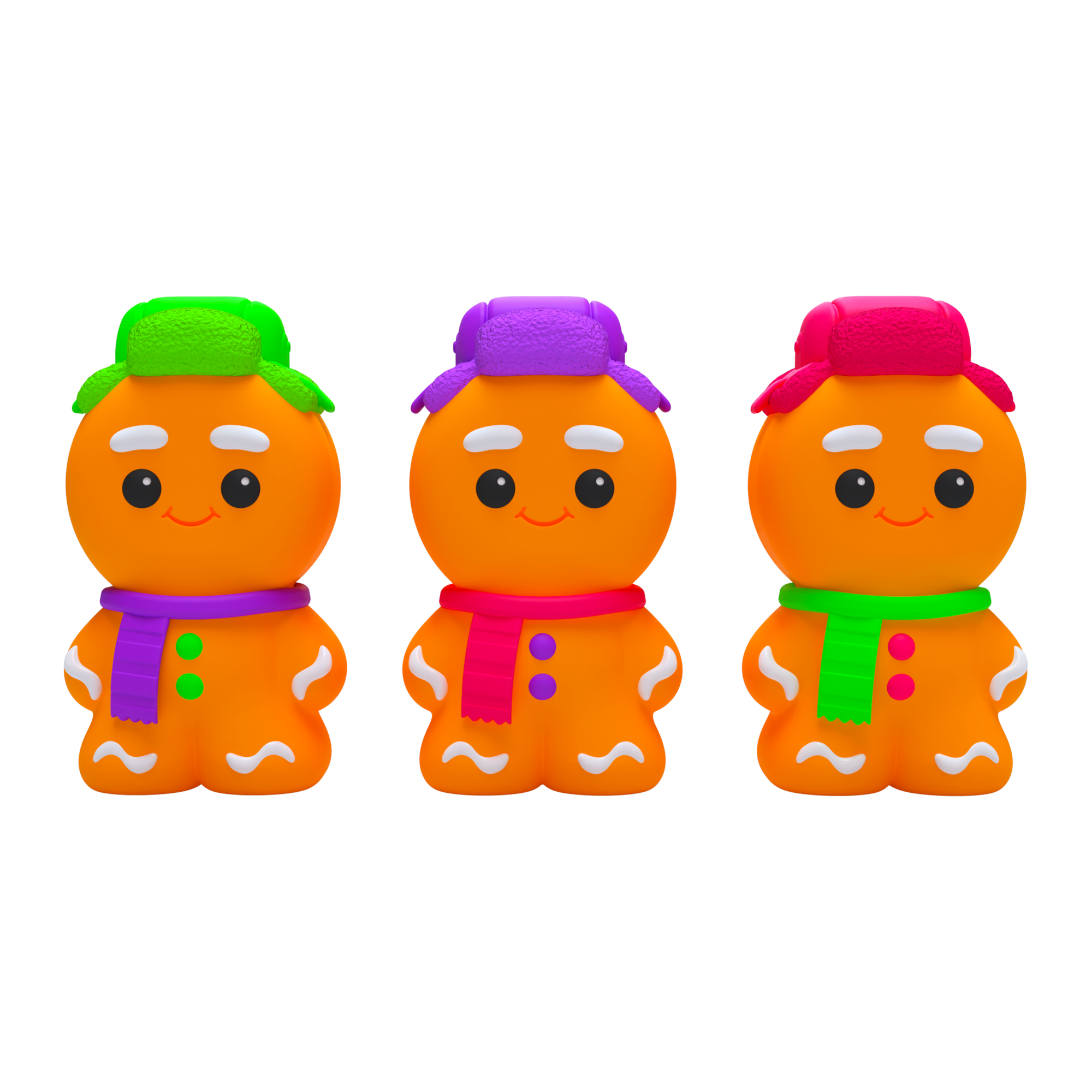 Animal-Shaped NeeDoh Ginger Glowman | Select Copper Path - Dino Character Malt-Gel Filled Sensory Glob Detail