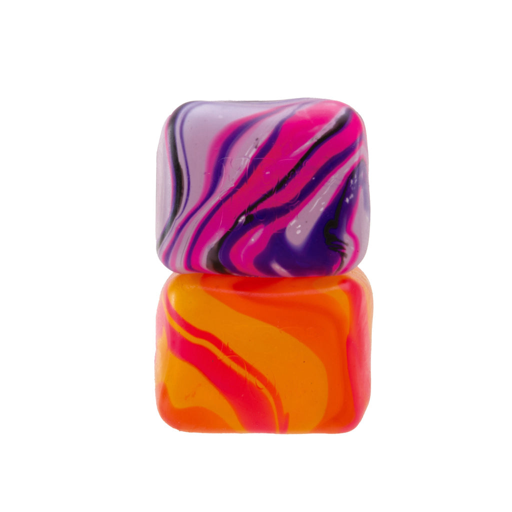 Satisfying Crunch NeeDoh Nice Cube Swirl | Select Golden Pond - Translucent Jelly Cool Cube Sensory Toy Detail